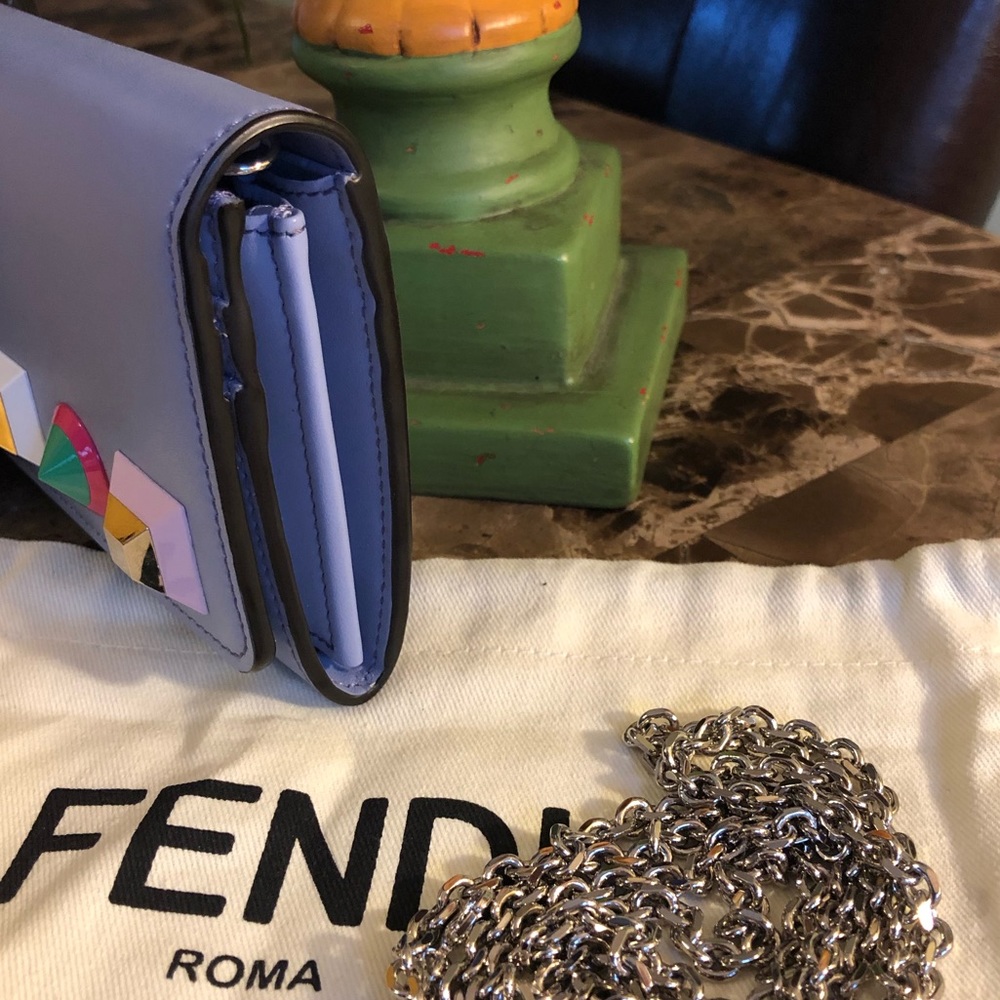AUTH Fendi Rainbow Studded NEW Clutch Wallet - Picture 5 of 8